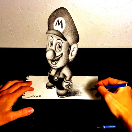 3D Drawing - Super Mario