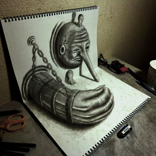 3D Drawing - Guardian deity