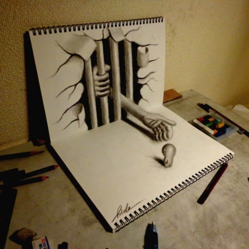 3D Drawing - Invitation from the devil