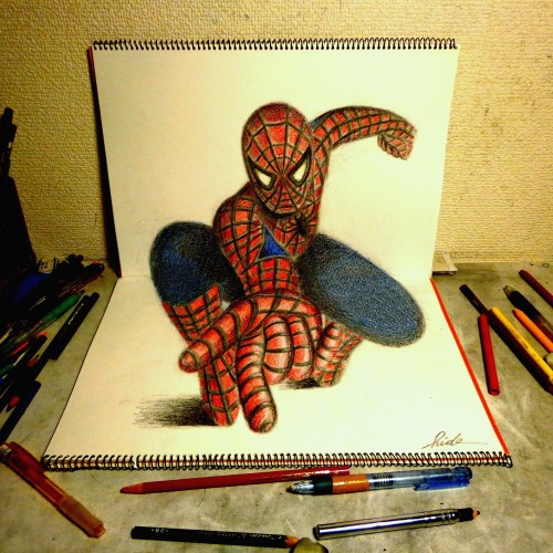 3D Drawing - Spiderman