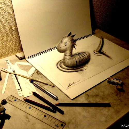 3D Drawing - Nessie