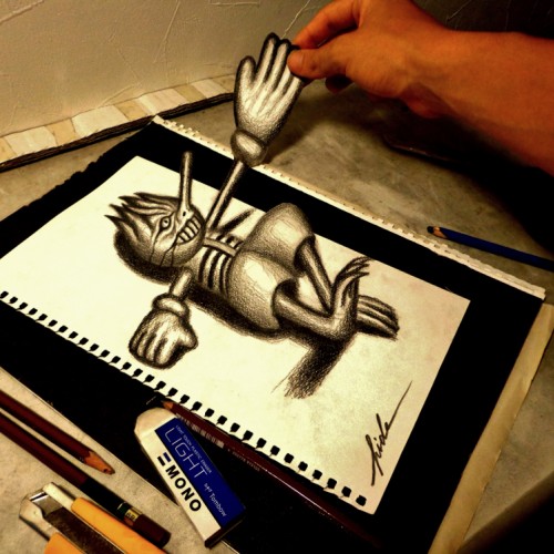 3D Drawing - Handshake