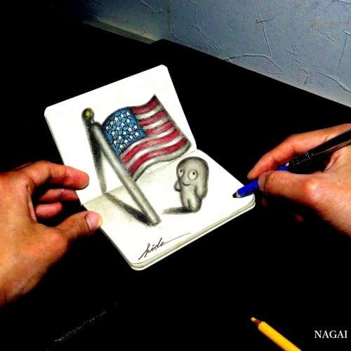 3D Drawing - Flag of the United States