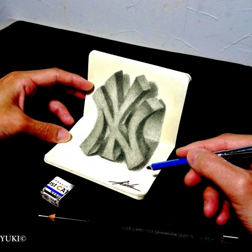 3D Drawing - New York Yankees Logo