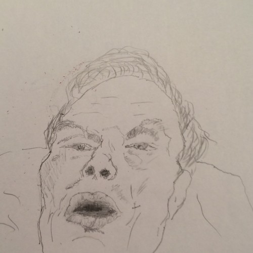 Rapid Sketch Self Portrait (Sick&Tired)