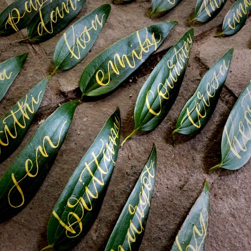 Leaf Placecards