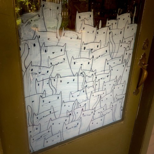 Kitty Cat Front Door