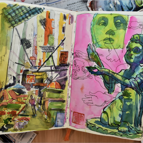 Travel Sketchbook, China 2017