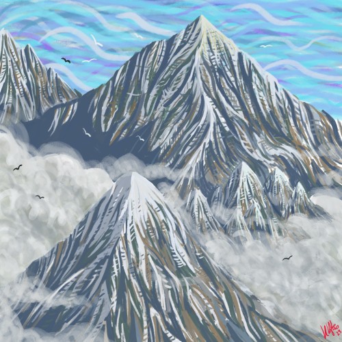 Scribble mountains