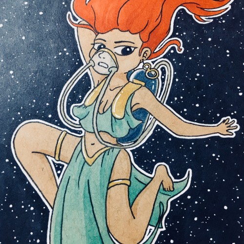 space lady in space!