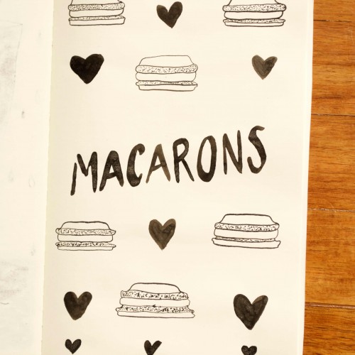 Inktober 8 - macarons