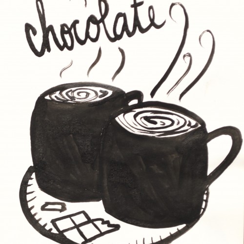 Inktober 17 - hot chocolate
