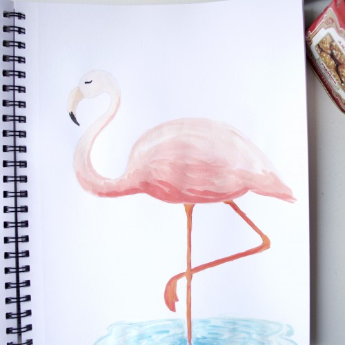 Pink flamingo