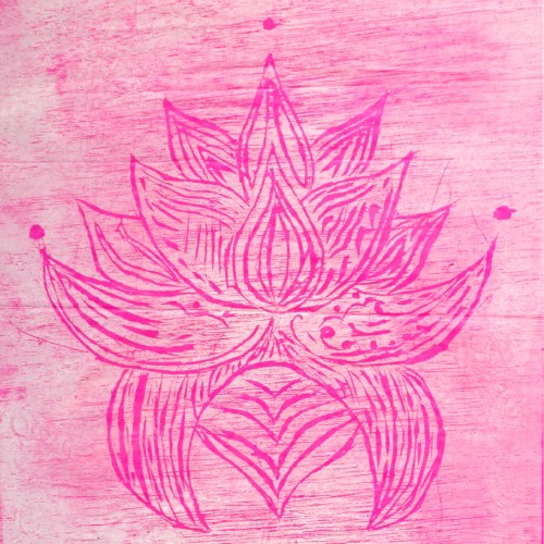 Flor de loto rosa