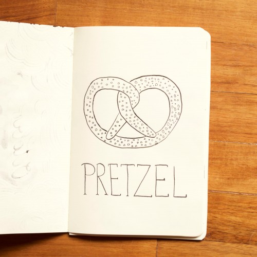 Inktober 4 - pretzel