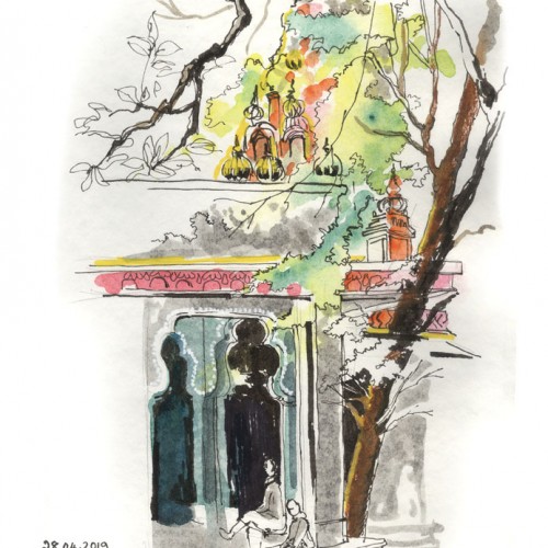 Glimpse of a Temple