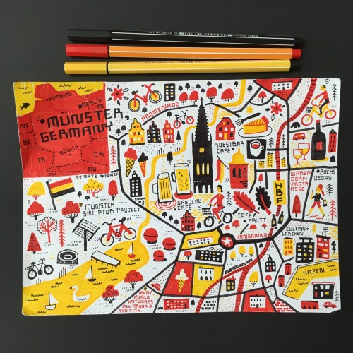 Doodle Map of Münster