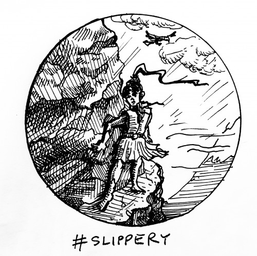 Inktober day12 slippery