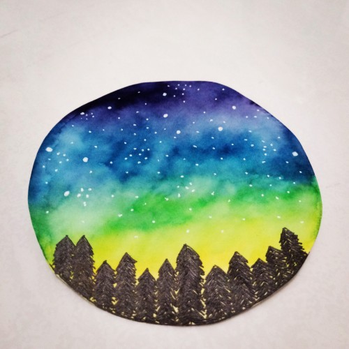 Forest Night Sky