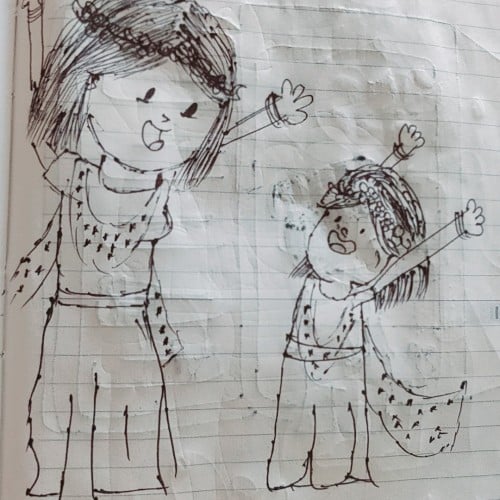 Image showing happiness of mother n daughter