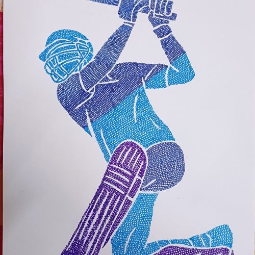 Cricketer Silhouette