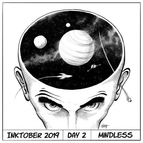 Inktober Day 2 - Mindless