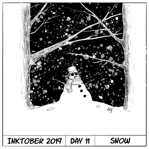 Inktober 2019 Day 11 - Snow