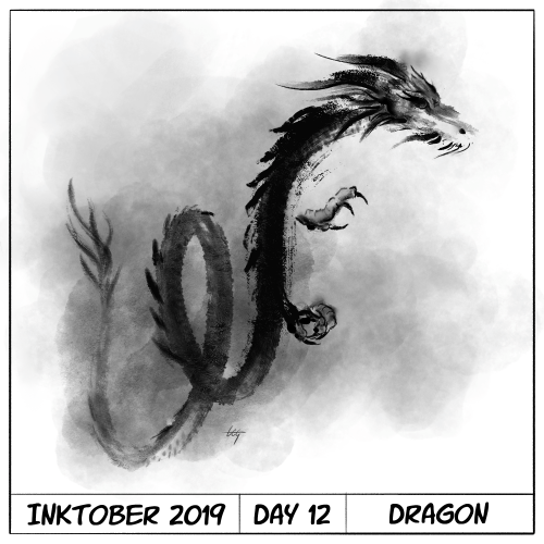 Inktober 2019 Day 12 - Dragon