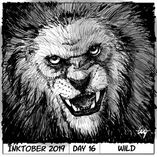 Inktober 2019 Day 16 - Wild
