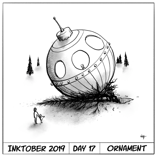 Inktober 2019 Day 17 - Ornament