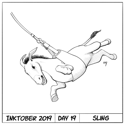 Inktober 2019 Day 19 - Sling