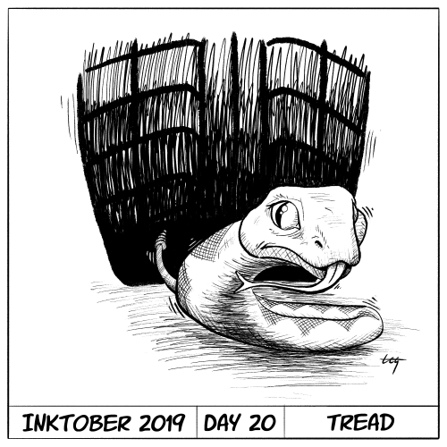 Inktober 2019 Day 20 - Tread