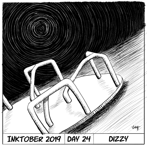 Inktober 2019 Day 24 - Dizzy