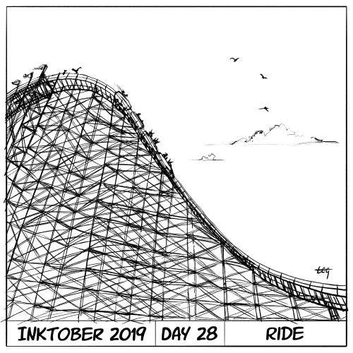 Inktober 2019 Day 28 - Ride