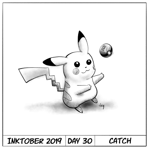 Inktober 2019 Day 30 - Catch