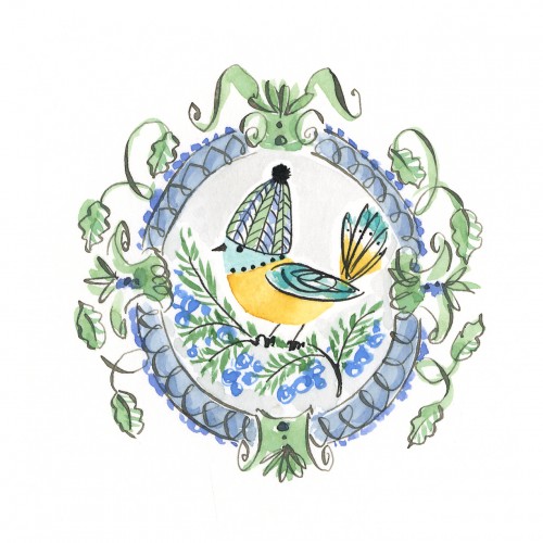 Bird Cartouche