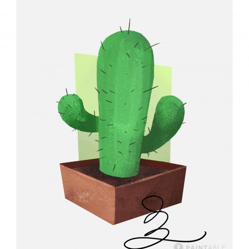 Cactus Exercise 3 (from Paintable)
