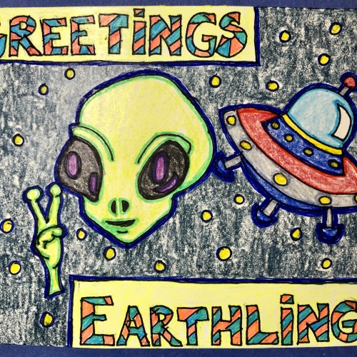 Postcard from the “Little Green Men”