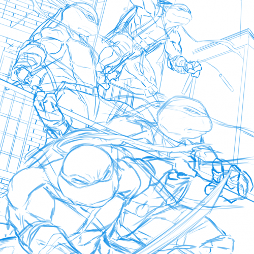 TMNT pre-sketch