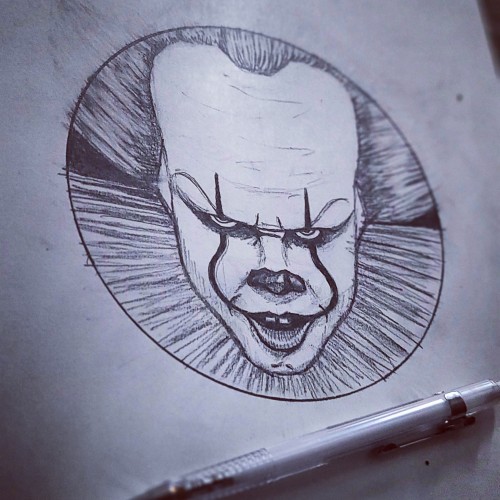 Sketchbook Portrait Practice: Pennywise