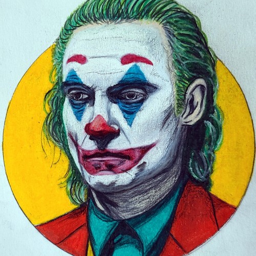 Joaquin Phoenix Joker colorized