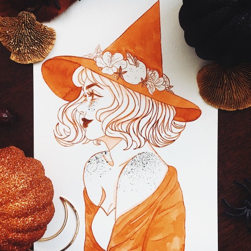 Inktober Day 21: Spicy Clementine