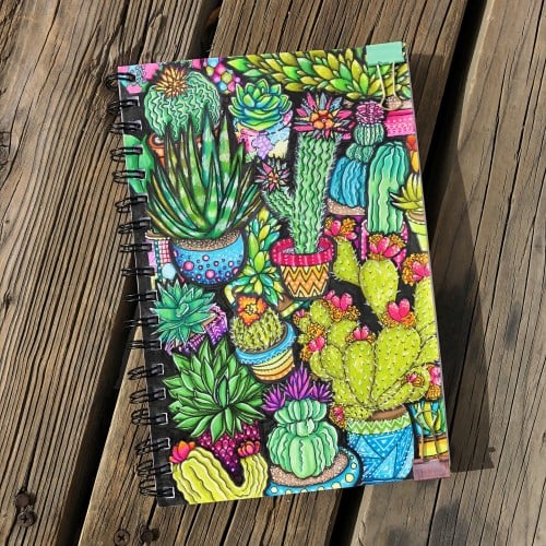 Cacti Sketchbook Page