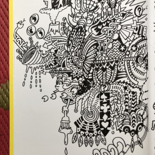 Doodle in book