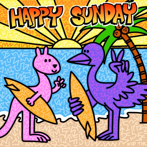 Happy Sunday from Harry and Larry surfers