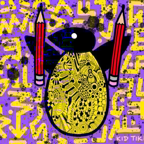 Larry the Artistic Emperor Penguin