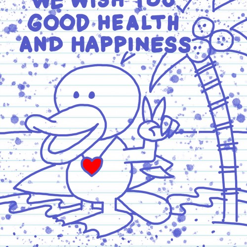 Percy Platypus Wishes You Health & Happiness