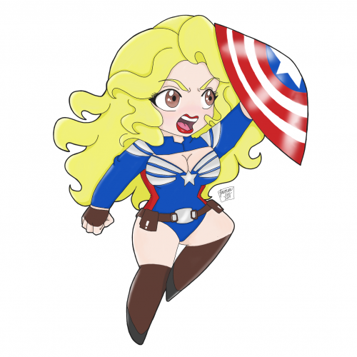 Pin Up Captain America