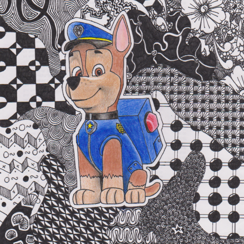 Paw Patrol Zentangle