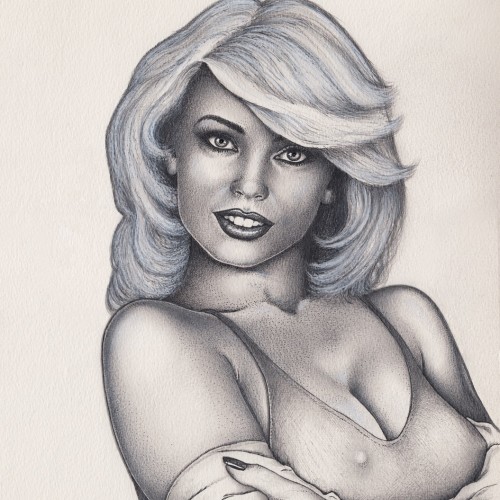 Pinup girl drawing - Lalla